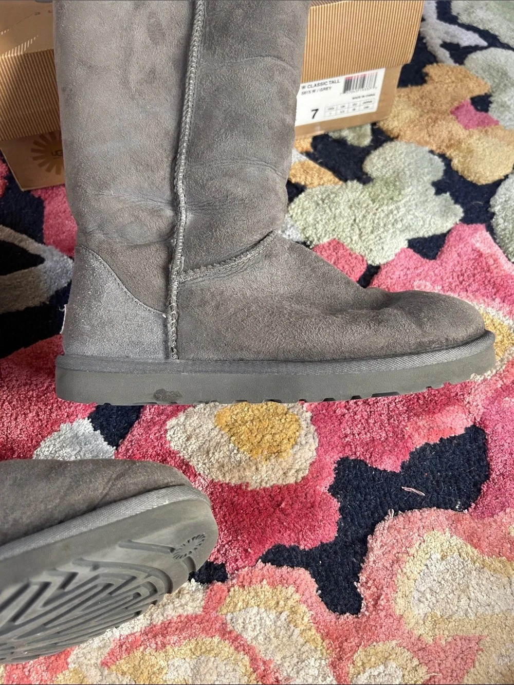 UGG Women's Tall Shearling-Lined Boots in Gray